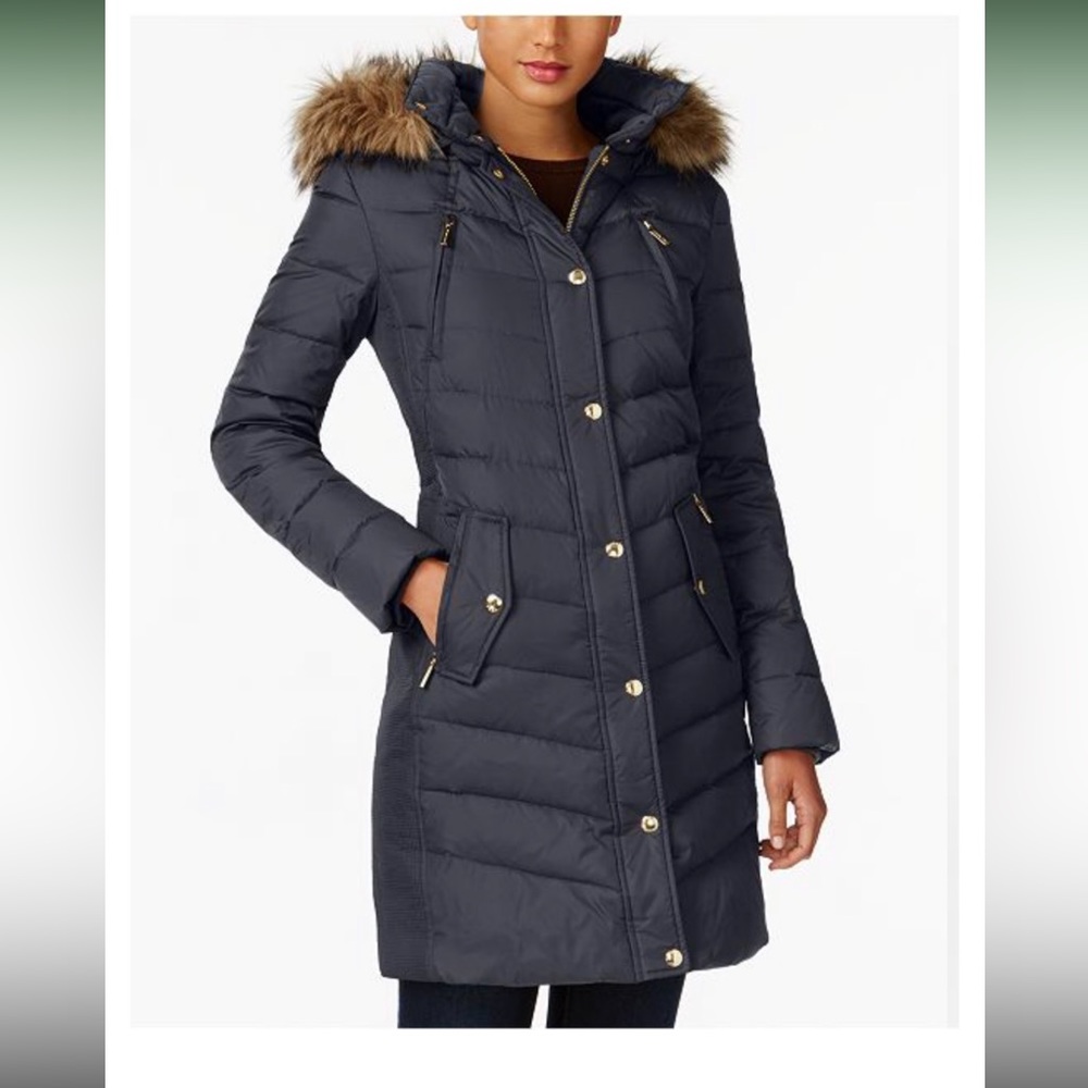 Ralph Lauren • puffer coat • navy • L
